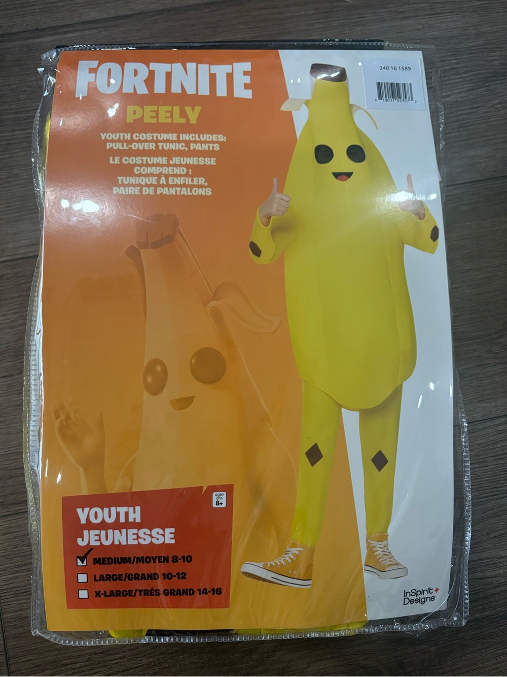Fortnite Peely Kids Yellow Banana Costume